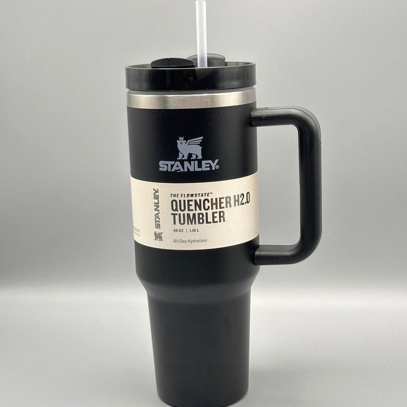 Stanley 40 Oz | (1200ML) Stainless Steel Vacuum Insulated Tumbler With Straw Leak Proof Quencher Cup For Hot And Cold Beverages - With Box | Sky Blue